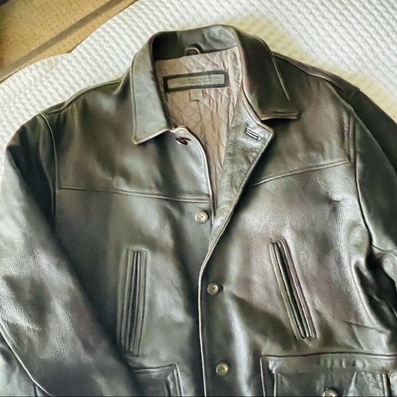 Le Collezioni Structre leather jacket sz. M - Picture 2 of 8